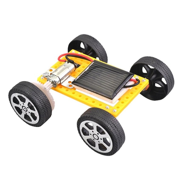 Gör-det-själv-mini soldriven leksaksbil för barn Power sammansatt energidriven bil Barnleksak Barnnyhetspresent