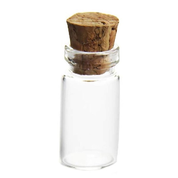 10 pcs/ set Mini Useful small cork stopper glass bottles Bottles Cont