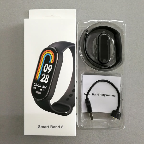Smart Band Watch Pulsmätare för blodsyrgas Black