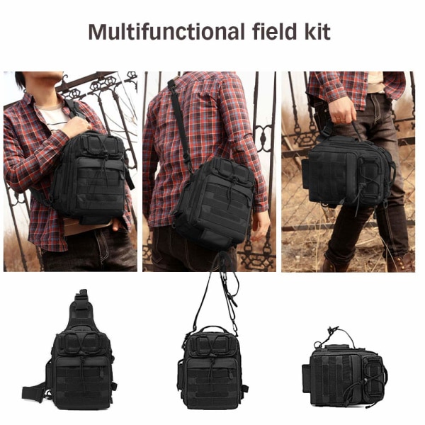 Tactical Backpack Sling Chest Pack Mini ryggsäck Assault Bag