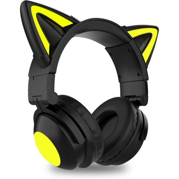 Kids Headphones, LED Cat Ear Bluetooth Headphones