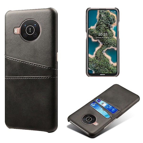 KSQ Dubbla Kortplatser PU Läderbelagt PC Skal Fodral för Nokia X10/Nokia X20 Stil A Nokia X10 5G