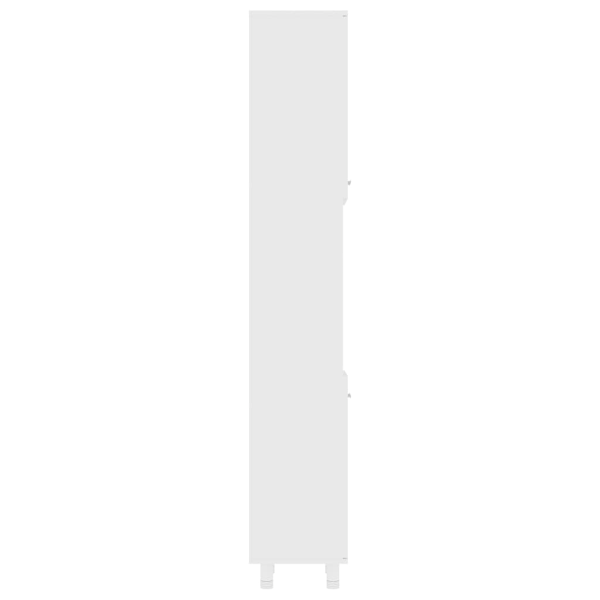 vidaXL Badeværelsesskab Hvid 30x30x179 cm Konstrueret træ White White