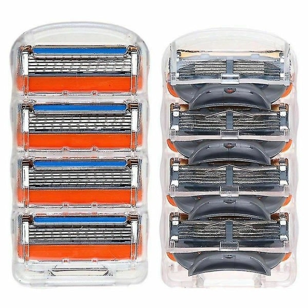 16-pack 5-bladiga rakblad för män, passar Gillette