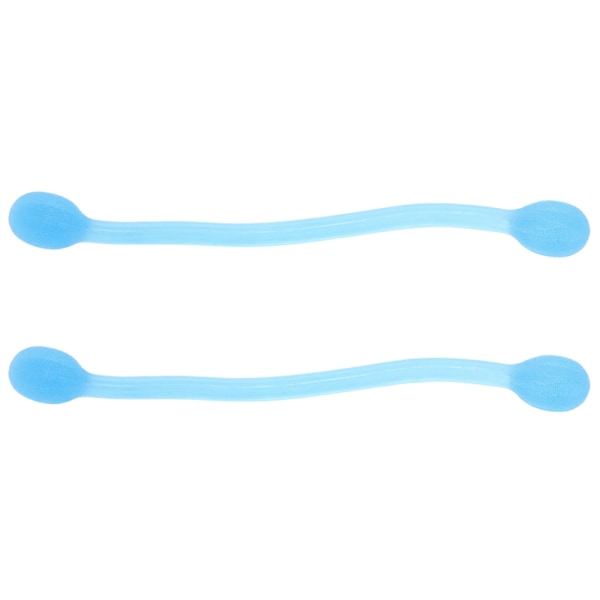 2 st Silikon Blå Kroppsformare Stretchiga Högelastiska Yoga Dragsko Motståndsband 0.2