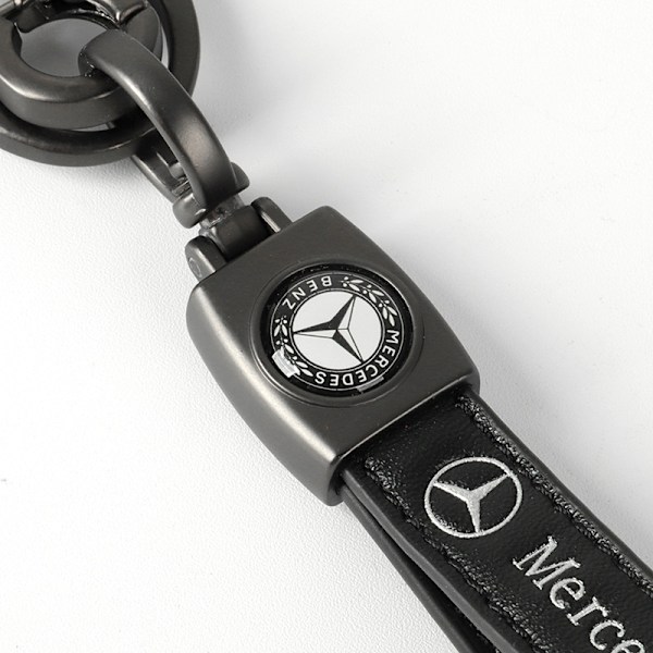 Läder Nyckelring Krok Nyckelring med Bilmärkeslogga Fjäderspänne & Ring Kompatibel med Stora Bilmärken【GKS】 TOYOTA