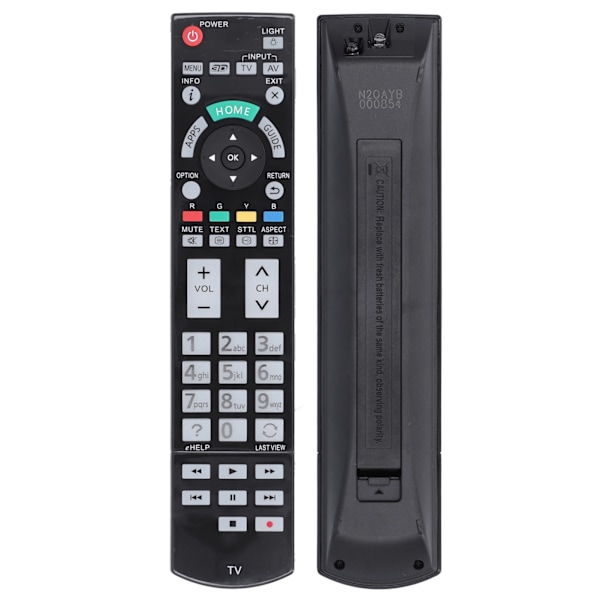 TV fjernbetjening erstatning for N2QAYB 000854/THP55VT60A/THP65VT60A LED TV 0.1