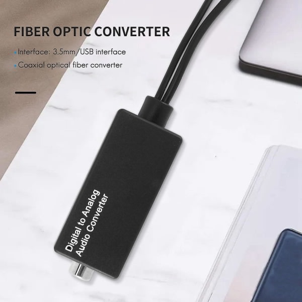 O Converter D15 Converter Digital-till- 3,5 mm Dac USB Der, koaxial
