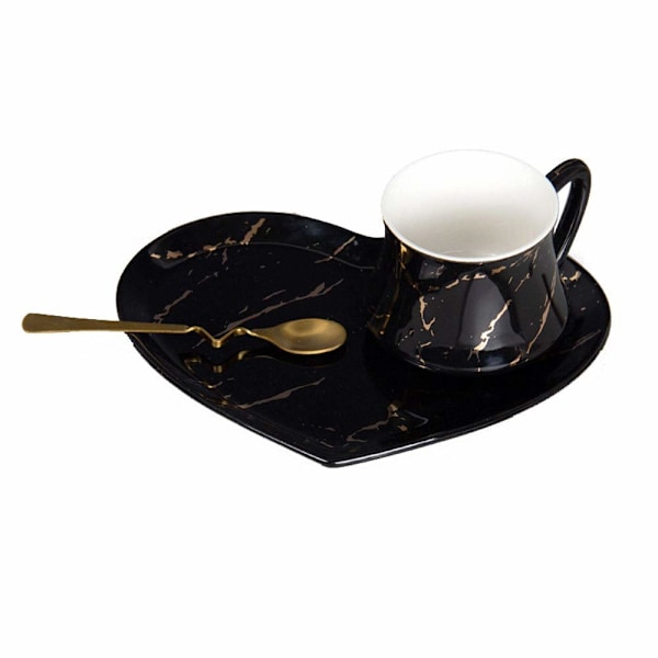 Kaffekopp og skål i benporselen, moderne keramisk tekoppsett, utsøkt frokostkopp med ananasmotiv, gave