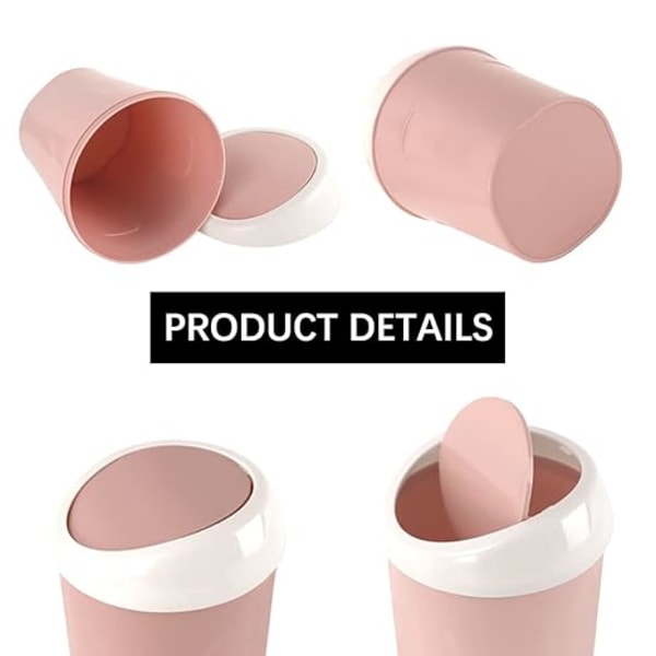 3 st Mini plastskräpbehållare, liten skrivbordsbehållare