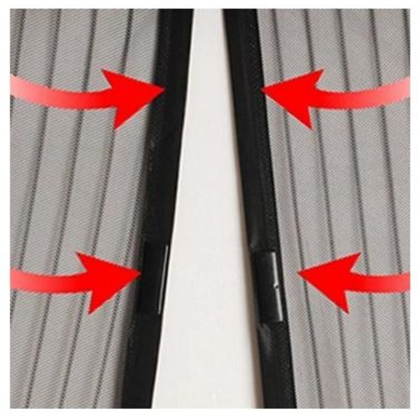 Insektsnett dør 100x220 insektbeskyttelse magnetisk myggnett Hvit 150