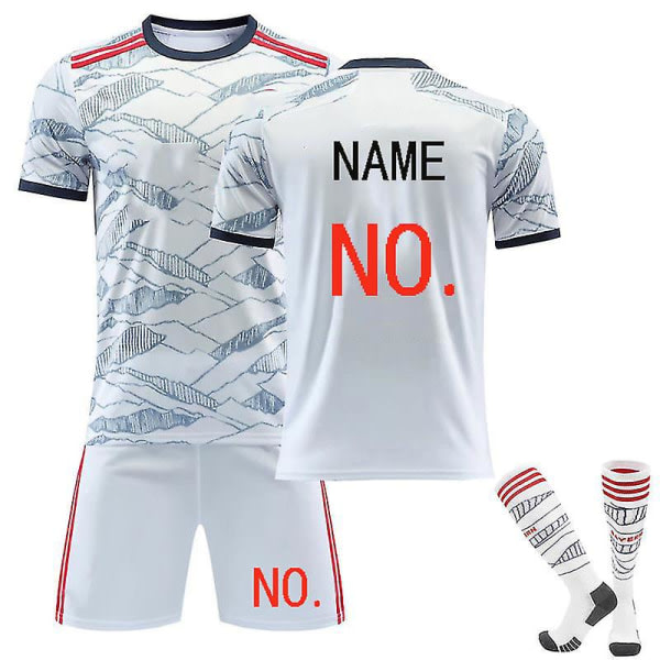 2022-2023 Ny fotbollströja Kit Vuxen Barn Fotbollströja T-shirt Shorts Kostym Kids 20(110-120CM) Lew*ndowsk* 9