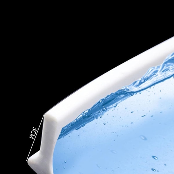 Dusjterskel / Vannbarriere – Selvklebende dusjlist – 2m Transparent Transparent
