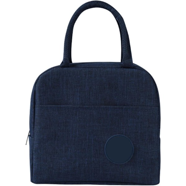 Eristetty lounasrasia laukku toimistoon, kevyt kylmälaukku, eristetty lounasrasia laukku, pikniklaukku kahvalla kouluun, ulkoiluun M Navy Blue Xsp