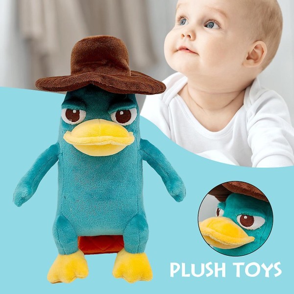 HHL Bedårande Perry The Platypus Plyschdocka Mjuk fylld leksak Kid Kram Kudde Present