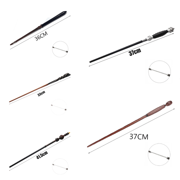 35-40cm Harry Potter Metalltryllestaver med Kjerne Leke A3【GKS】