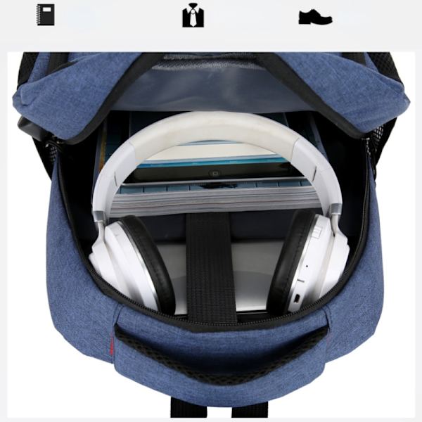 Vattentät ryggsäck för män - Ultralätt ryggsäck Y-WELLNESS Grey
