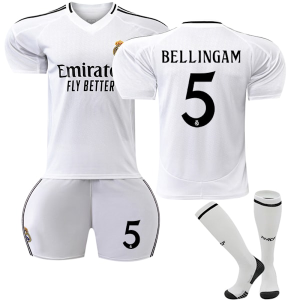 Real Madrid Hjemmefodboldtrøje 2024-2025 Nr 5 Bellingham NO.5 28