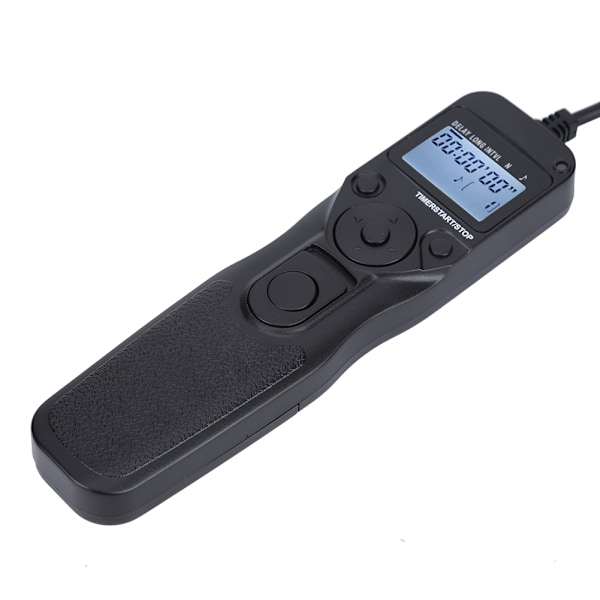 Shoot MC-DC2 Timing Slutarutlösarkabel Automatisk Timer Fjärrkontroll för Nikon Z7/D750/D610/D7500/D7200/D7000/D5200/D5600/D3300/D3100