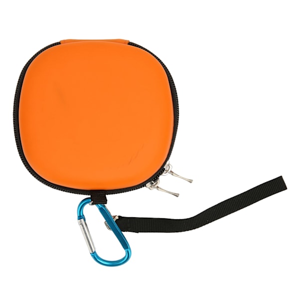 Mikro Bluetooth Högtalarfodral, Stöttåligt, Reptåligt, Vattentätt, Portabelt, EVA Semi-Hårt Fodral med Metallkrok, Orange