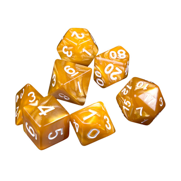 (56 stykker) Polyhedral terninger 8 farver Rollespils terninger Dat de Je E