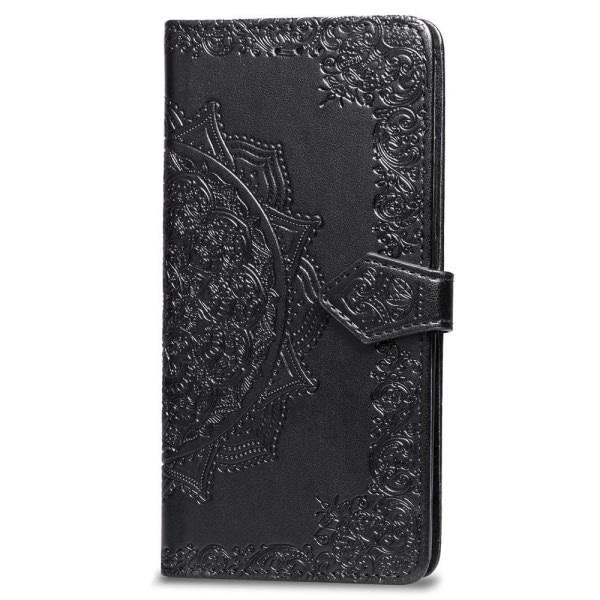 iPhone 7/8/SE (2020/2022) - Mandala-nahkakuori - Musta Musta Musta