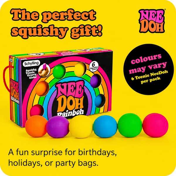 Regnbue Stressbold Fidget Legetøj Langsomt Stigende Squishy Sensorisk Angstlindrende Legetøj 6 Farver