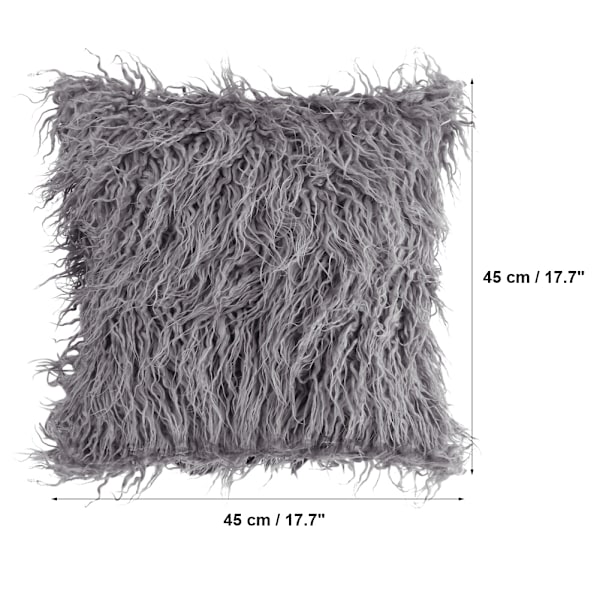 Betræk Pels Fluffy Sofa Pude Blød Plys Luksuriøs Pudebetræk
