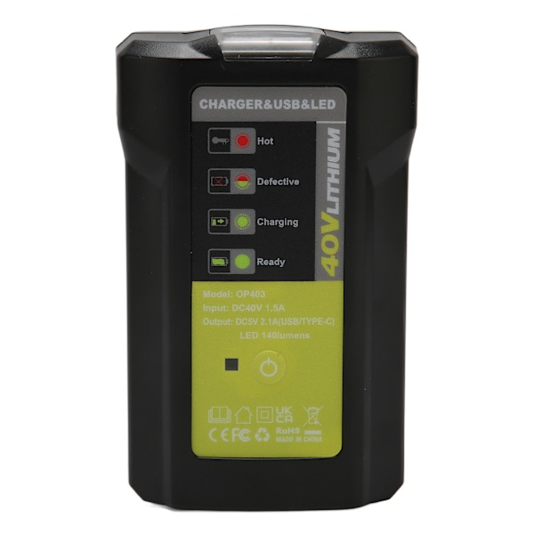 40V Lithium Batterioplader til 36 til 40V Batteri OP4015 OP4026 OP4026A OP4030 OP4040 OP4050 OP4050A OP4060 OP4060A OP40201