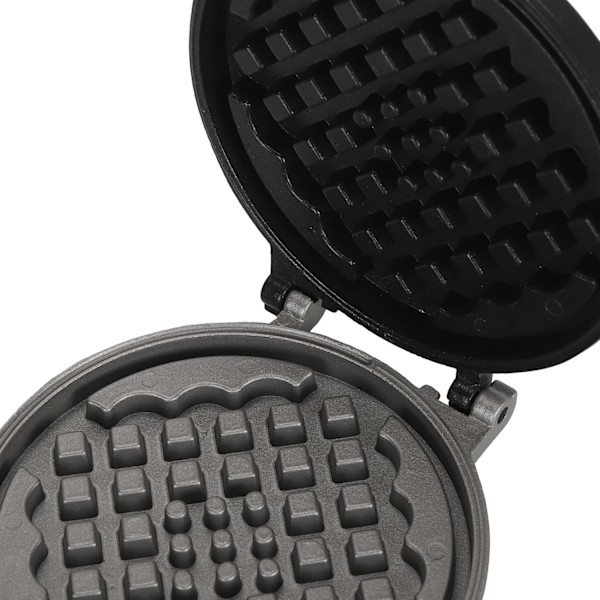 Vaffeljern Dobbeltsidet Vaffelbagepande Non-Stick Komfurtop Vaffeljern Bageudstyr med Aftageligt Håndtag til Vaffler Sandwich Toaster