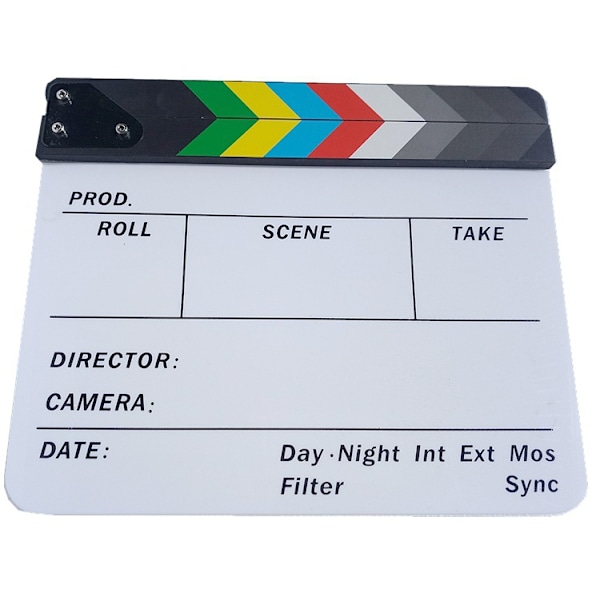 Regissör Movie Clapper Board, Professionell Cinema Clapper Board,