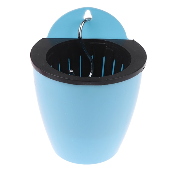Havekrukker Kreative Væg Lazy Blomsterpotter Plastik Fl Blå Blue 1 piece