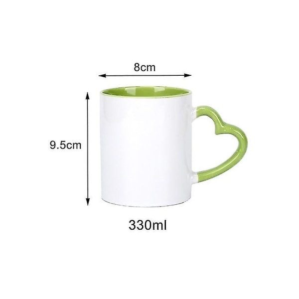 HHL Custom Printed Handle Mug Travel Keramic Cup Familj Vänner Födelsedag (röd)