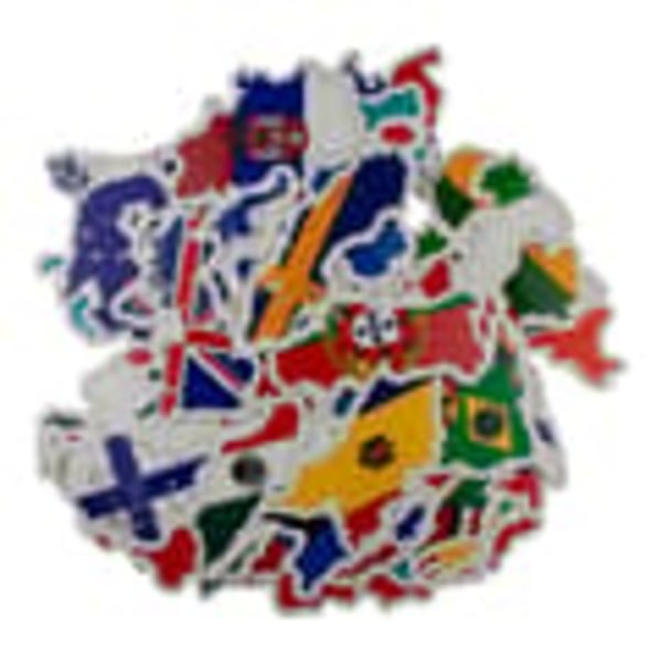 Stort Paket Stickers och Dekaler - Länder