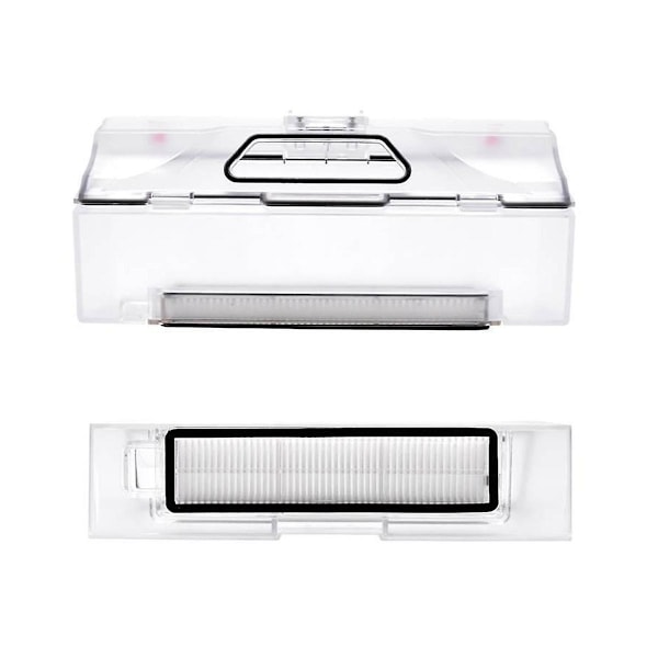 Dammbehållare tillbehör till dammbehållare för D9 / L10 Plus robotdammsugare transparent white