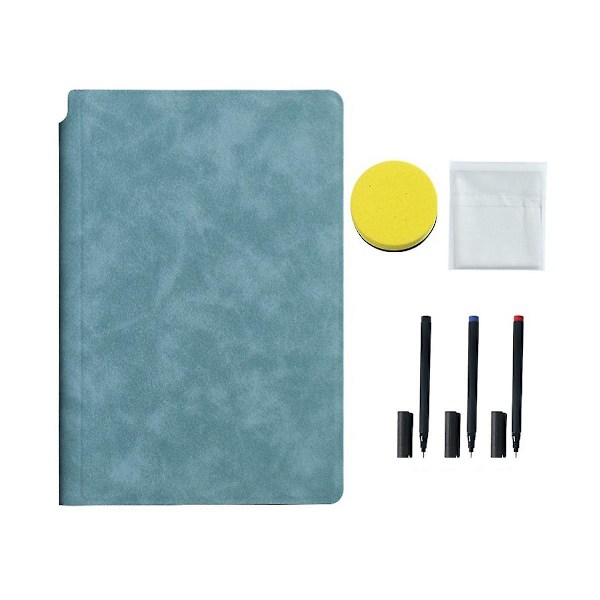 Erasable Small Whiteboard A5 Notebook Leather Portable Draft Book Whiteboard Desktop Notepad Lea