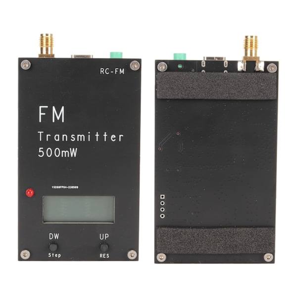 500mW FM-lähetin LCD-näytöllä 2000M 500mW 88-108MHz FM-stereolähetin USB Type C -portilla