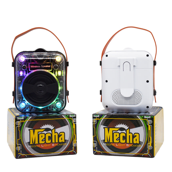 Transparent Mecha Fashion RGB Pickup Rhythm Light Portable Blue White