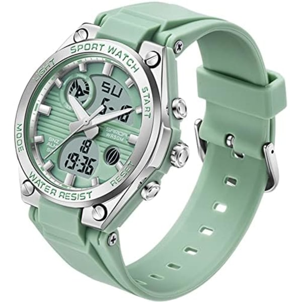 Digital watch, vattentät watch med LED-bakgrundsbelysning