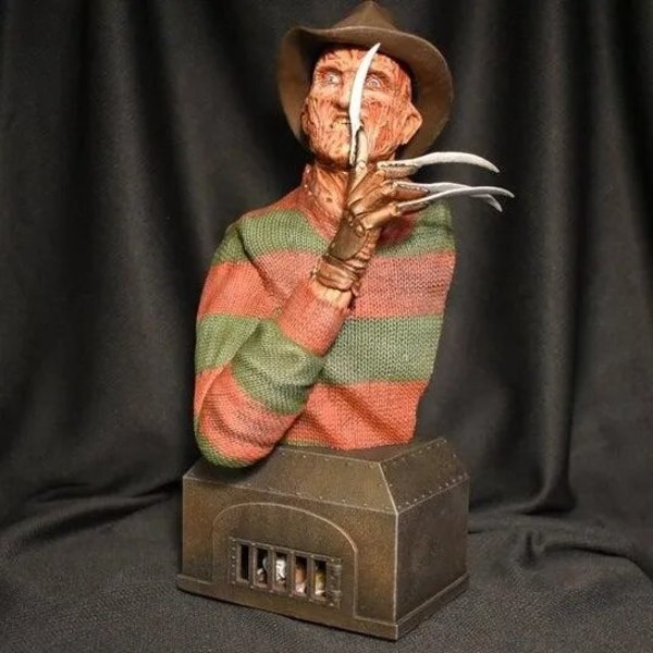 Rubys Elm StreeT Fred Kruger Halloween Horror Film Killer Statue Resin Håndverk