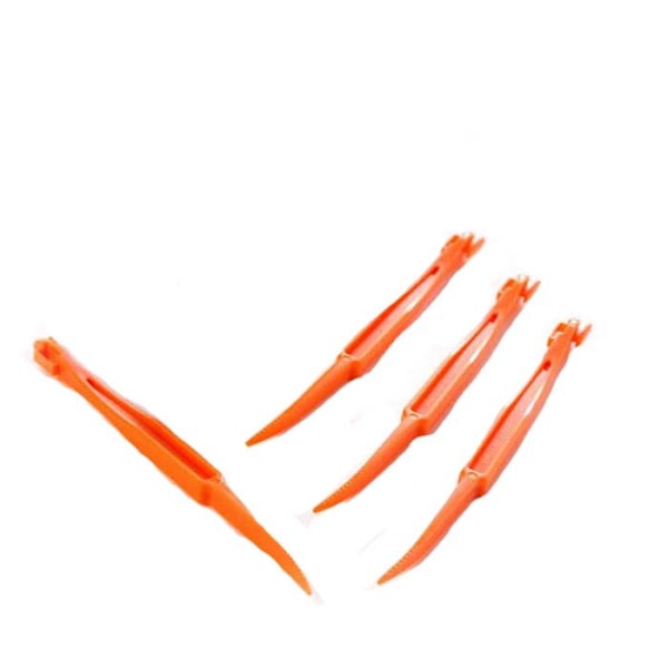 2 stycken orange plastpelare, citrusborttagare, lätt att öppna