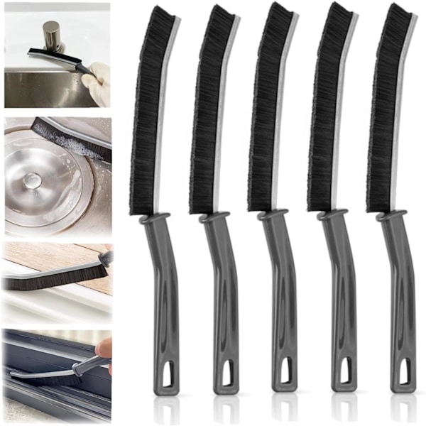 5-pack Spaltborste för Badrum (Svart)
