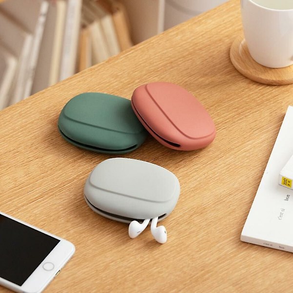 Mini Silikon Øreklokker Hodetelefon Oppbevaringsboks