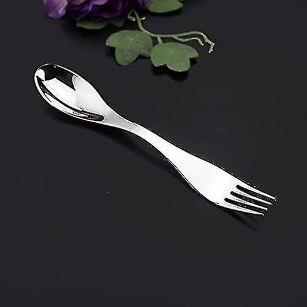 Rustfritt stål spork, perfekt for camping og friluftsliv, 3 stk