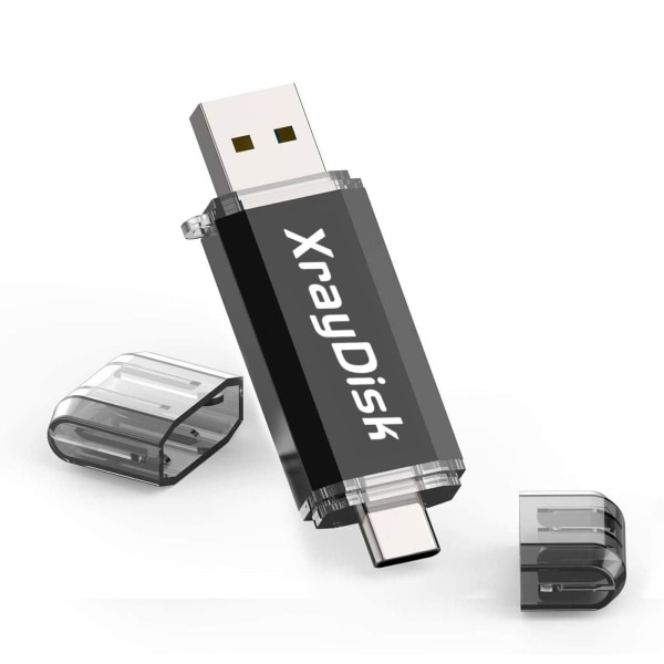 USB minne 128 GB, USB 3.0 Typ C-minne OTG Dual Flash Drive 2-i-1