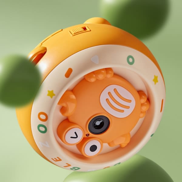 Bubbelmaskin | Crab Bubble Machines för barn | Automatisk Bubble Maker elektrisk fläkt för pojkar Flickspel Utomhusleksak (blå)
