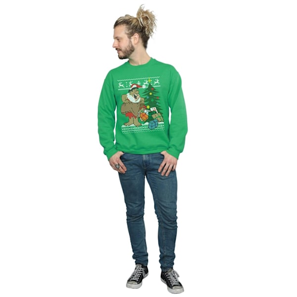 The Flintstones Jul Fair Isle Sweatshirt M Irländsk Grøn Irish Green M