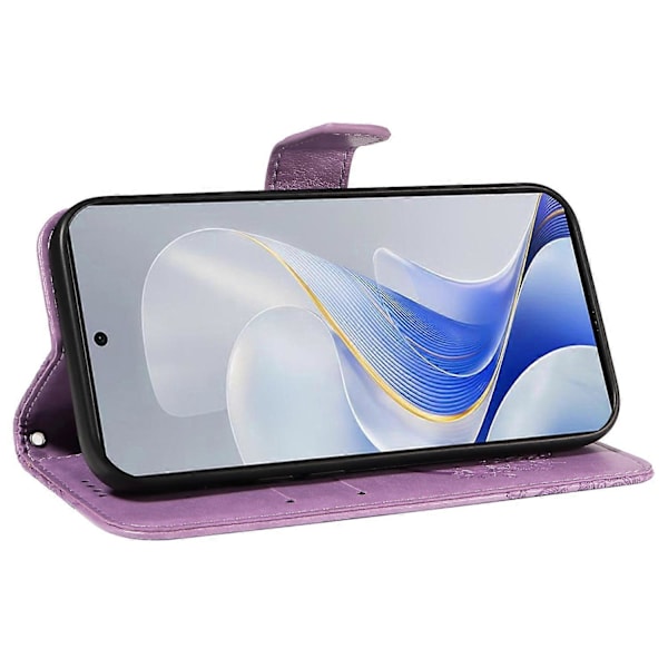 Plånboksfodral för vivo S19 5G/V40 5G Stötsäkert Flip Fodral Blommigt Fjäril Läder Telefonfodral Flerfärgat Multicolor Style C