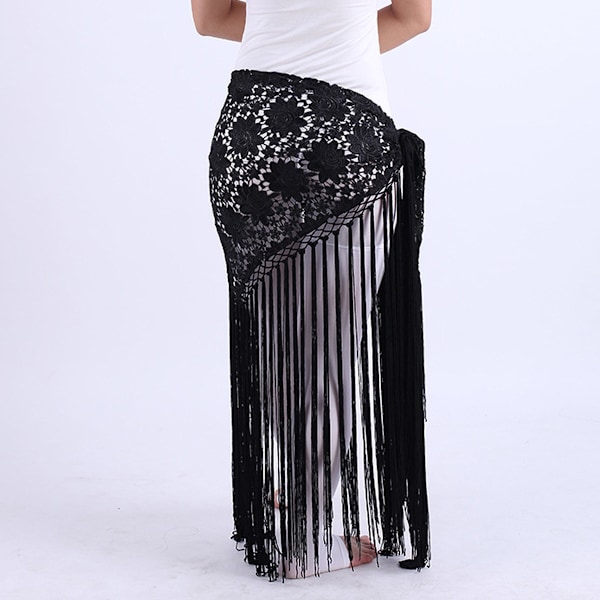 Belly Dance Hip Skirt Tassel, Rave Fringe Triangle Hip Scarf