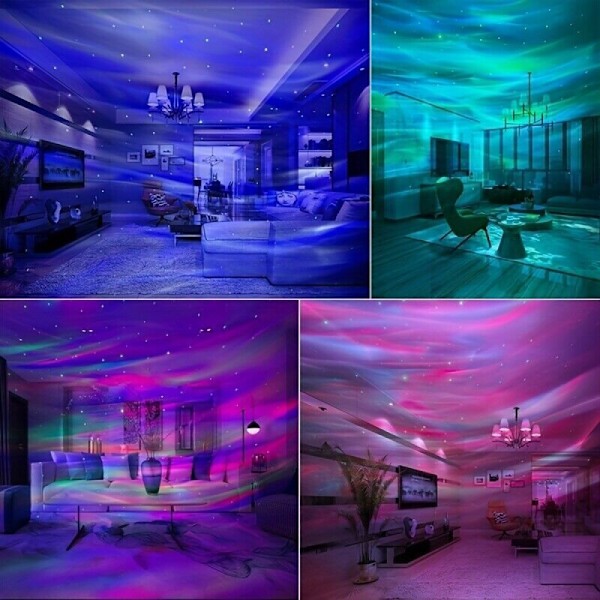 Norrsken Galaxy Projektionslampa Aurora Projektor Nattlampa